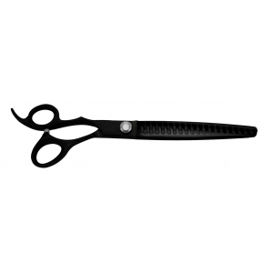 Grooming blending scissors for left-handed XP811 - professional - Optimum Black Titanium - 19 cm