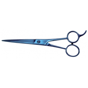 Grooming straight scissors XP353 - semi-professional - Optimum Blue Ray - 19 cm