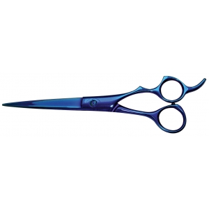 Grooming straight scissors XP393 - semi-professional - Optimum Blue Ray - 21,5 cm