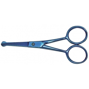 Grooming straight scissors XP 350 - spécial sensitive area - Optimum Blue Ray - 10,5 cm