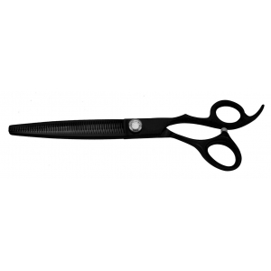 Grooming straight scissors for right-handed XP806 - professional - Optimum Black Titanium - 19 cm