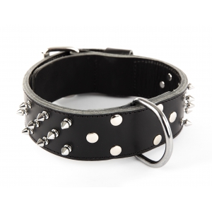 Collier chien en cuir pleine fleur - 65 cm 