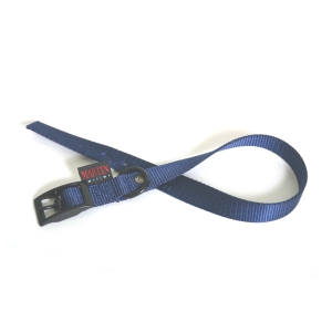 Right blue nylon collar for dogs