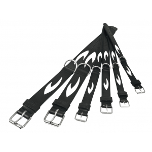 Collier en cuir noir pour chien - Boomerang