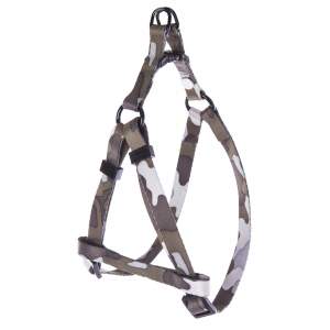 Cat lead collar and harness - grey camouflage collection - Harnais: Length 10 to 35cm - width 1cm