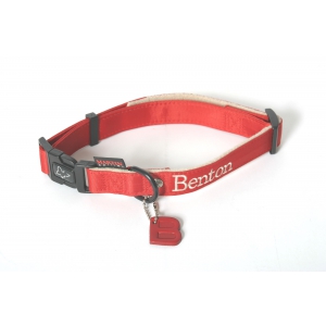 Nylon Dog Collar - Red Benton