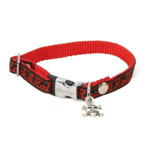 Red Rock'N'Roll nylon collar - 1 x 10 to 27 cm