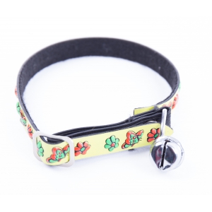 Collar for cat - 3D Relief - yellow