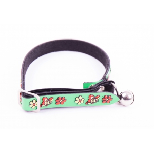 Collier pour chat - Relief 3D - vert