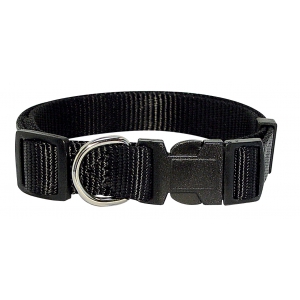Dog collar - Black nylon