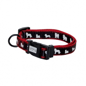 Black gallon dog collar - Vivog