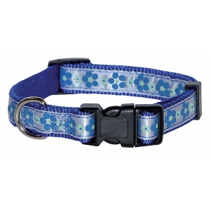 Meadow blue dog collar - Vivog