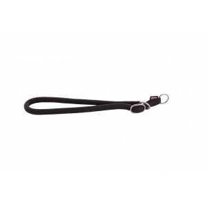 Collier pour chien nylon rond éducation noir - 65 x 1,3cm  