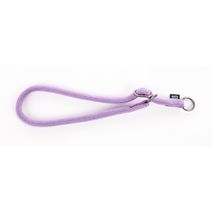 Dog semi-choke collar - Purple round nylon - 65 x 1,3cm  