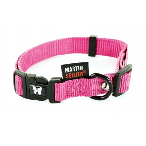 Dog collar - nylon pink