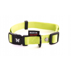 Collier pour chien nylon vert