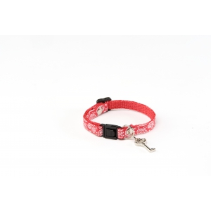 Adjustable Cat Collar - Bandana - Red