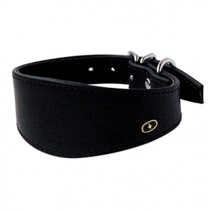 Collier whippet cuir noir