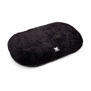 Coussin ovale fourrure  - Toudoudou - Noir