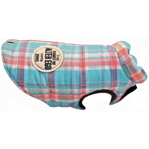 Doudoune Alter Ego Vichy réversible bleu - M - 31cm