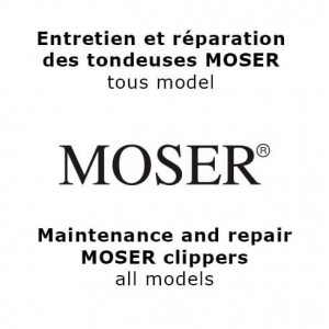 Entretien et réparation des tondeuses Moser (sur devis)
