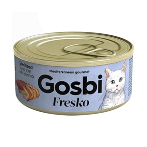 Fresko Cat Sterilized Tuna loin with shrimp 70 gr Lot de 10