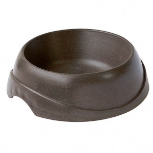Melamine, ceramic-effect feeding bowl - brown