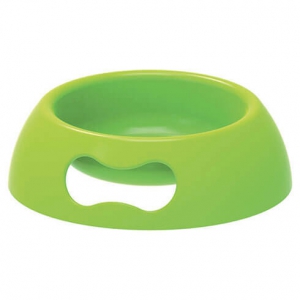 Green plastic feed bowl