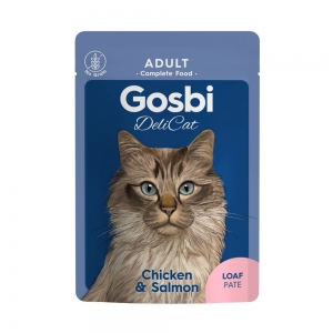 Gosbi Delicat pour Chat Adulte Poulet & Saumon 70 g x16