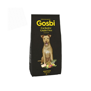 Gosbi  Exclusive Grain Free  Adult Duck Medium  - 12 Kg