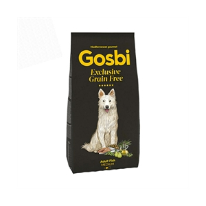 Gosbi  Exclusive Grain Free  Adult Fish Medium  - 12 Kg