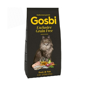 Gosbi  Exclusive Grain Free  Duck & Fish Cat Sterilized - 2 kg