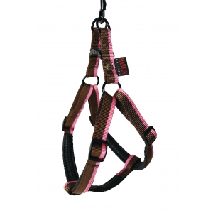 Step in dog harness - Choco pink