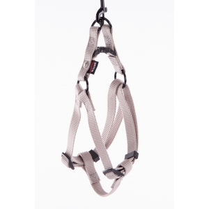 Step in harness for dog grey nylon