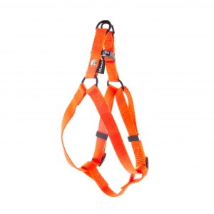 Harnais baudrier pour chien en nylon orange