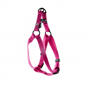 Harnais baudrier pour chien en nylon rose