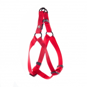 Harnais baudrier pour chien en nylon rouge
