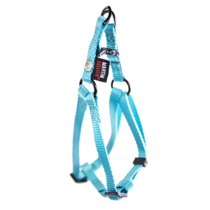 Step in harness for dog blue nylon