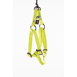 Step in harness for dog green nylon