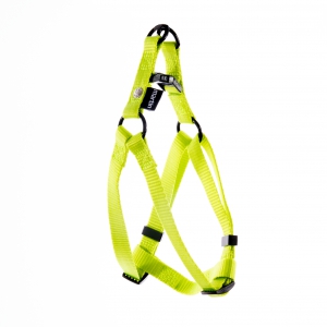 Harnais baudrier pour chien en nylon vert citron