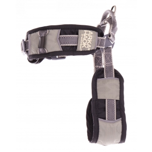 Harnais norvégien de sport pour chien - Arka Haok - Taille M - GRIS - tour de poitrail 55 à 70cm - tour de cou 50 à 62cm