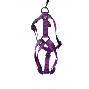 Dog harness - nylon purple mauve