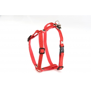 Dog nylon harness - So chic red