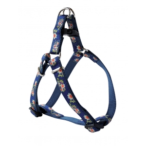 Harnais nylon romantique bleu