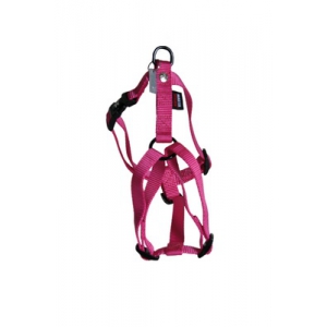 Dog harness - pink nylon