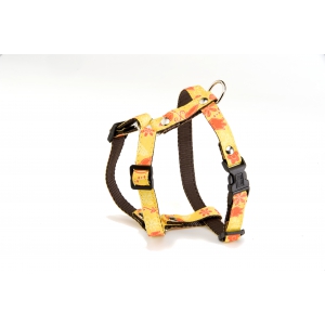 Dog harness - Yellow's Floralie
