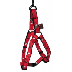 Red harness - Mon Marcel pour chien