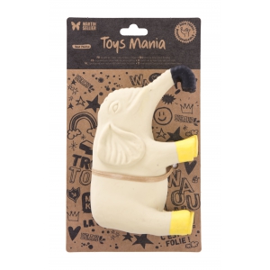 Latex toys - Collection 4 pattes - Elephant yellow/grey