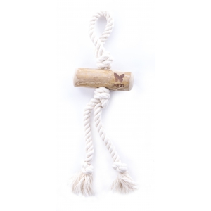 Natural wooden toy & rope "Expresso handle 2 ropes