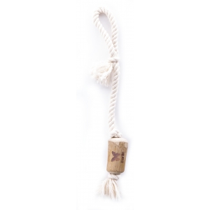 Natural wood & rope toy "Expresso handle